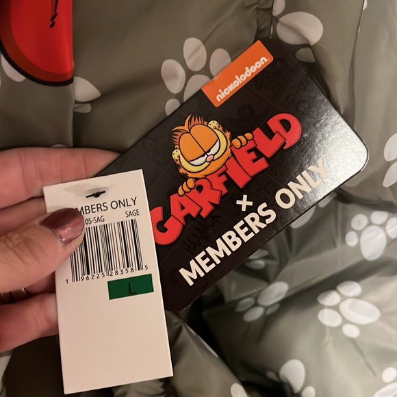 NWT Members Only Garfield Jacket Sz: Large - Picture 7 of 11